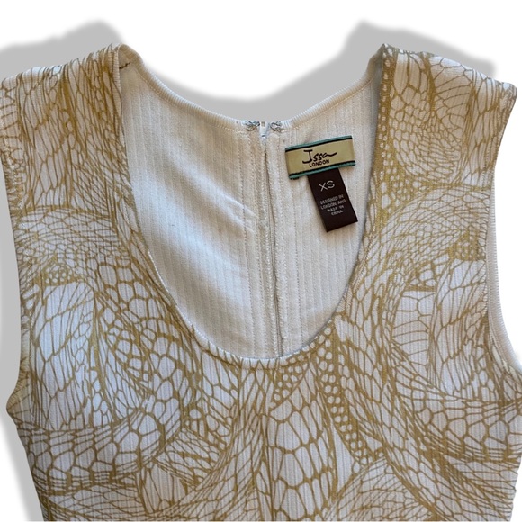 Issa London Gold And White Dress - Picture 2 of 5